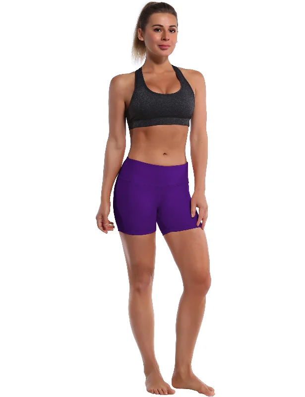 4"" Yoga Shorts eggplantpurple