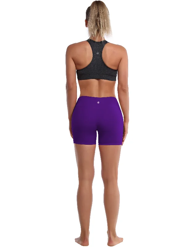 4"" Yoga Shorts eggplantpurple