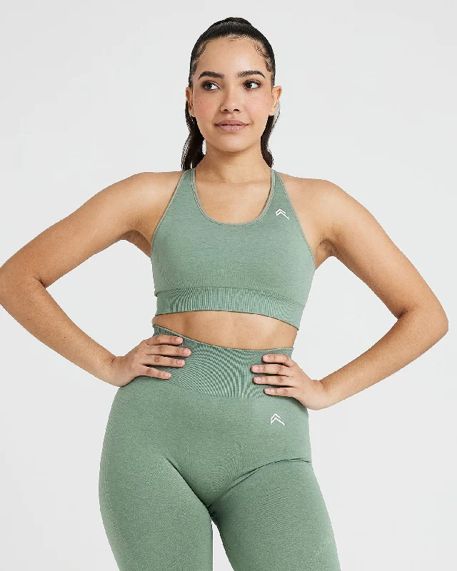 Classic Seamless 2.0 Bralette | Sage Marl