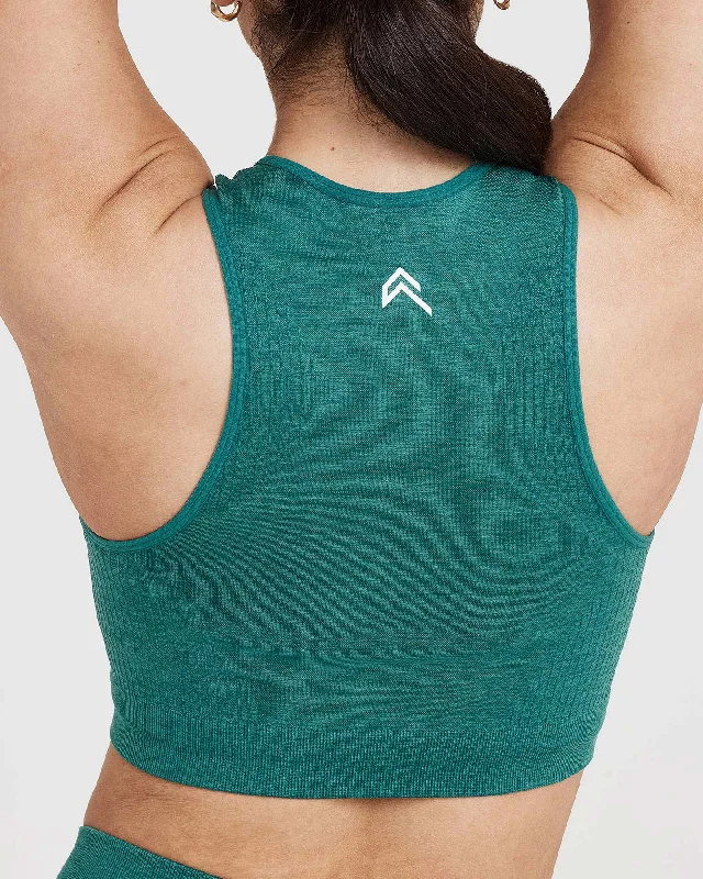 Classic Seamless 2.0 Crop Top | Mineral Green Marl