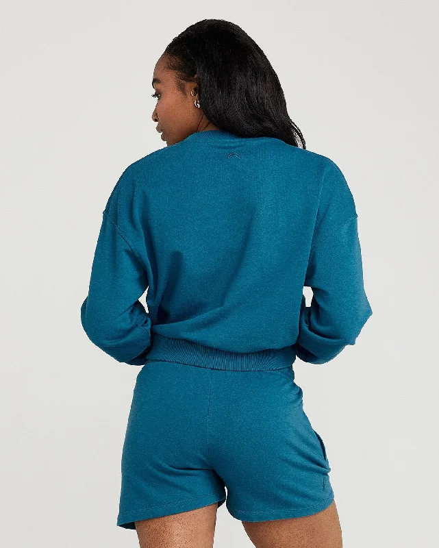 Classic Lounge Crew Neck | Ocean Teal