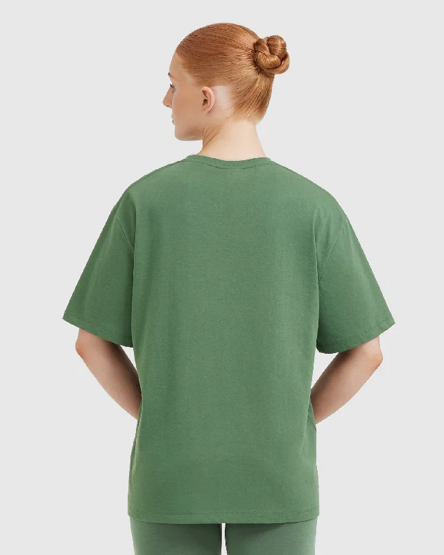 Classic Oversized Lightweight T-Shirt | Forest Green