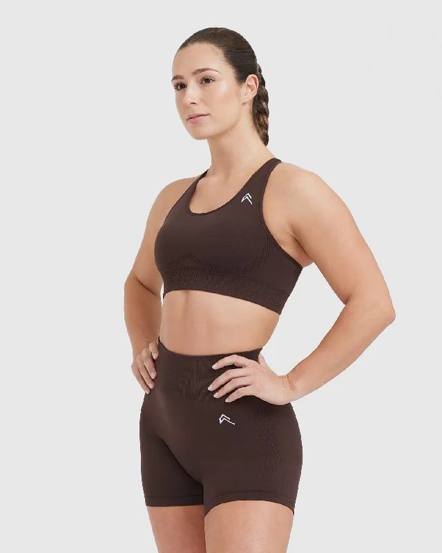 Classic Seamless 2.0 Bralette | 70% Cocoa Marl