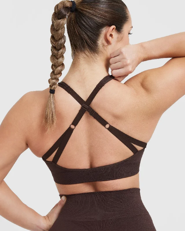 Classic Seamless 2.0 Bralette | 70% Cocoa Marl