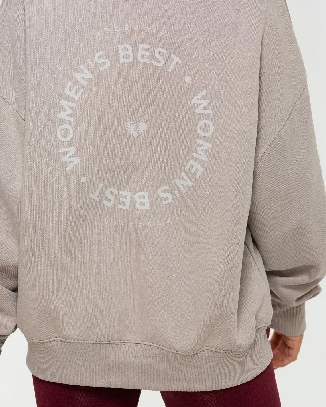 Comfort Oversized Crew Neck | Buff