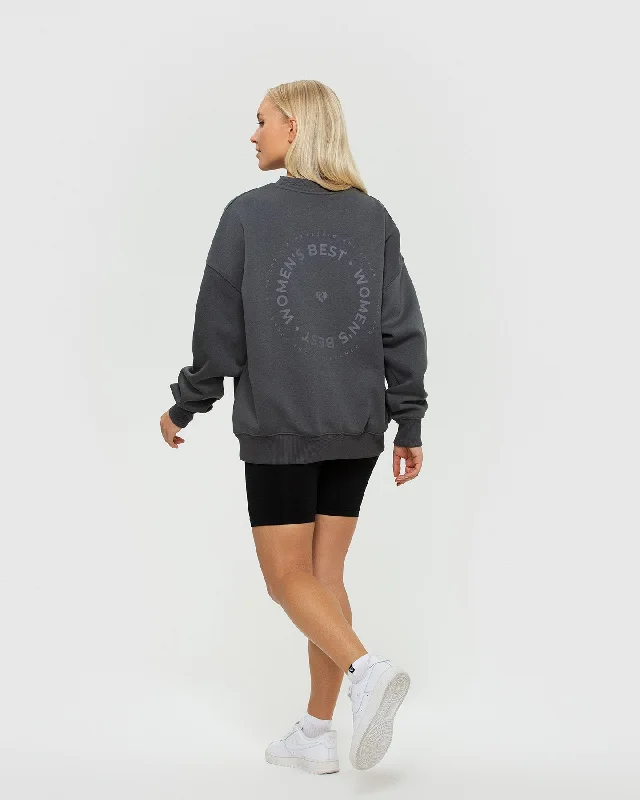 Comfort Oversized Crew Neck | Graphite