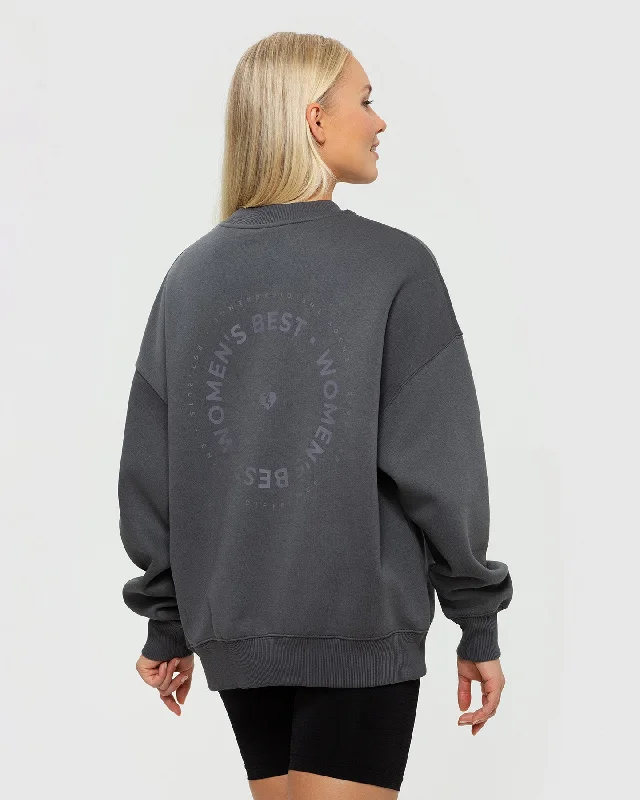 Comfort Oversized Crew Neck | Graphite