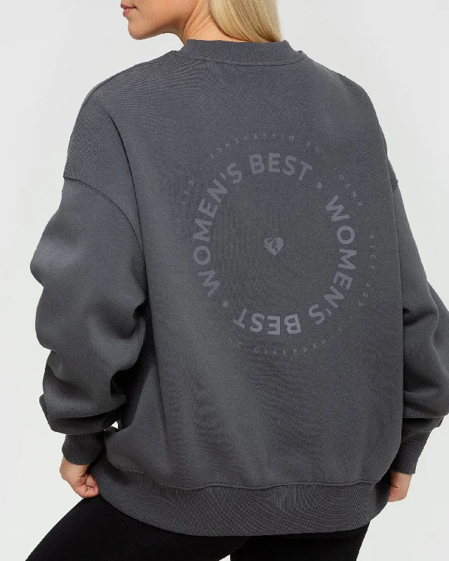 Comfort Oversized Crew Neck | Graphite