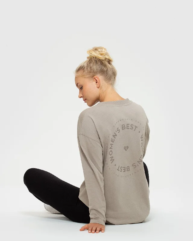 Comfort Oversized Long Sleeve T-Shirt | Buff