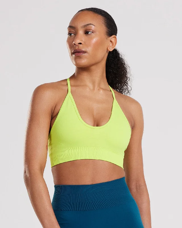 Define Seamless Racer Back Bra | Cyber Lime