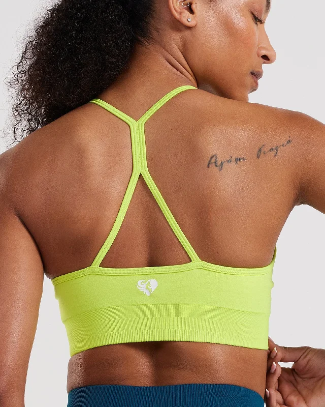 Define Seamless Racer Back Bra | Cyber Lime