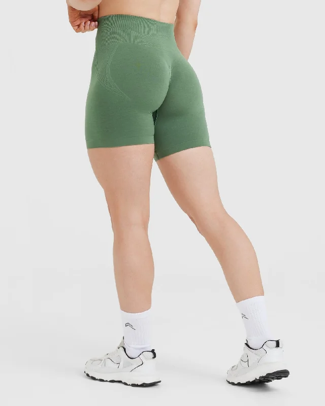 Effortless Seamless Shorts | Forest Green