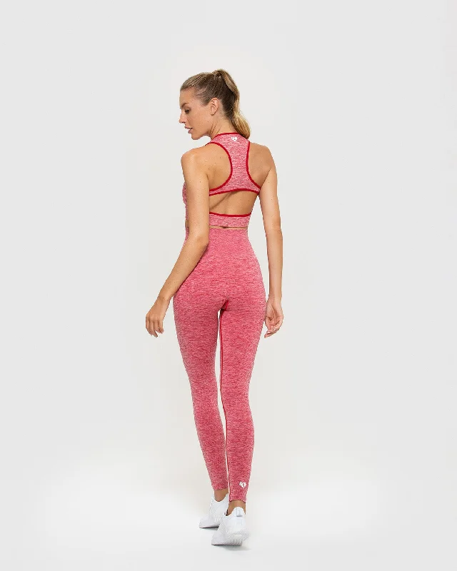 Move Seamless Sports Bra | Red Marl