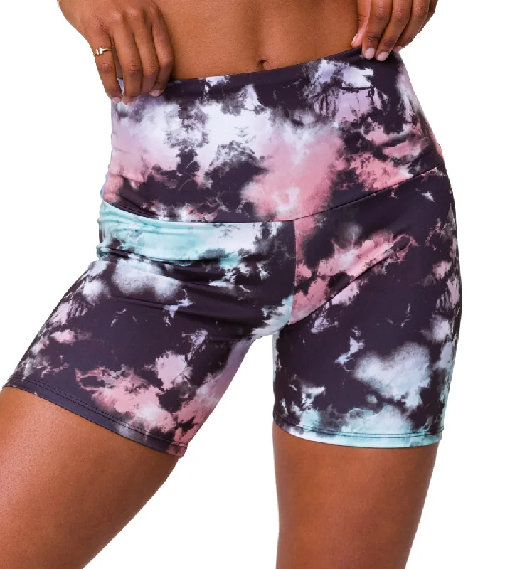 Onzie 5"" Biker Shorts True Romance Tie Dye