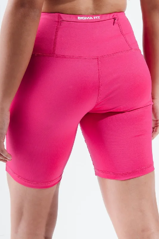 Pink Glo Essential Biker Short