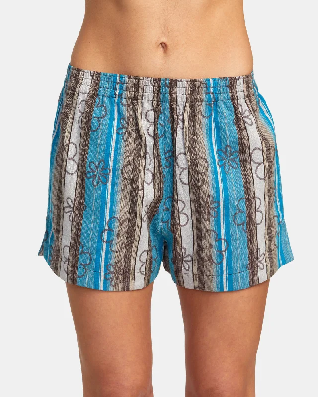 Sawyer Stripe Elastic Shorts - Blue Danube