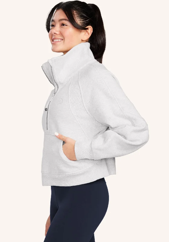 Scuba Oversized Funnel-Neck Half Zip