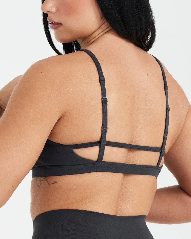 Timeless Strappy Bralette | Coal