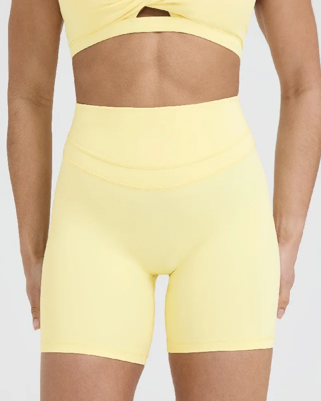 Unified High Waisted Shorts | Sherbert Yellow