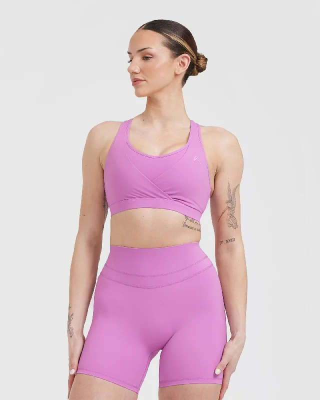 Unified Layered Sports Bra | Orchid Purple