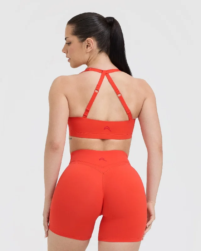 Unified Twist Sports Bra | Charged Orange