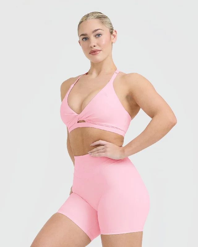 Unified Twist Sports Bra | Petal Pink