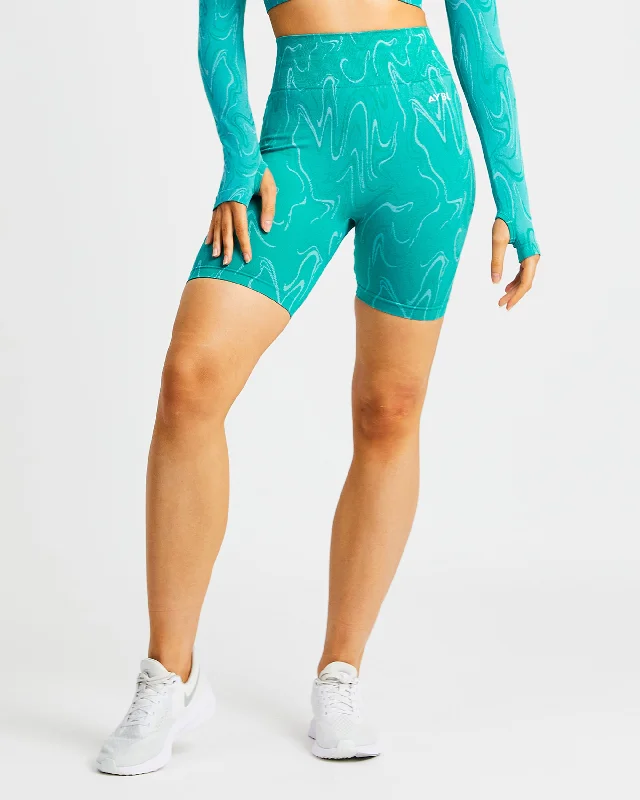 Velocity Seamless Shorts - Turquoise