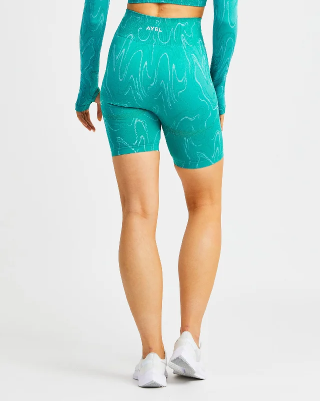 Velocity Seamless Shorts - Turquoise