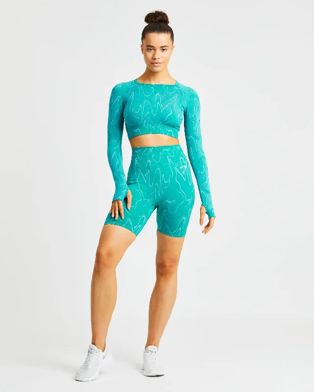 Velocity Seamless Shorts - Turquoise