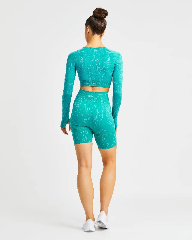 Velocity Seamless Shorts - Turquoise