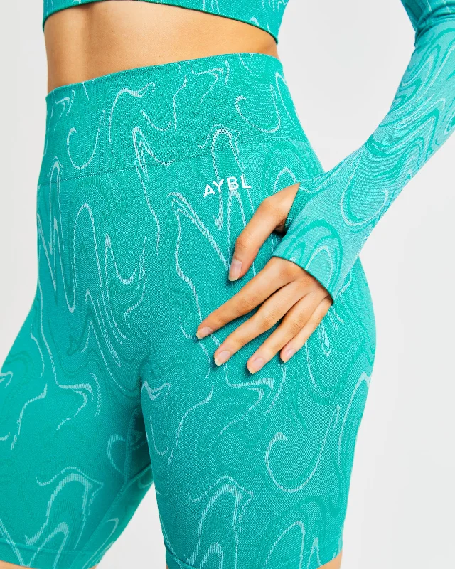 Velocity Seamless Shorts - Turquoise