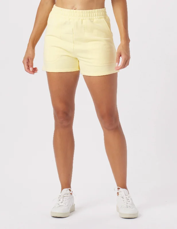 Vintage Oversized Sweat Short: Butterscotch