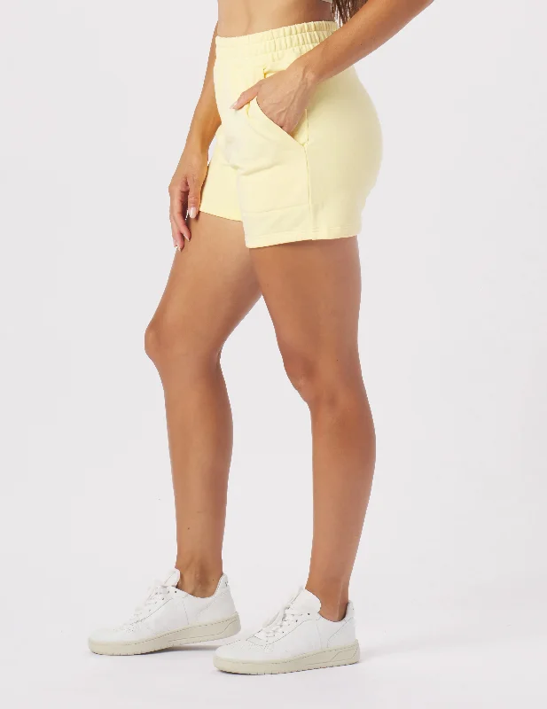 Vintage Oversized Sweat Short: Butterscotch