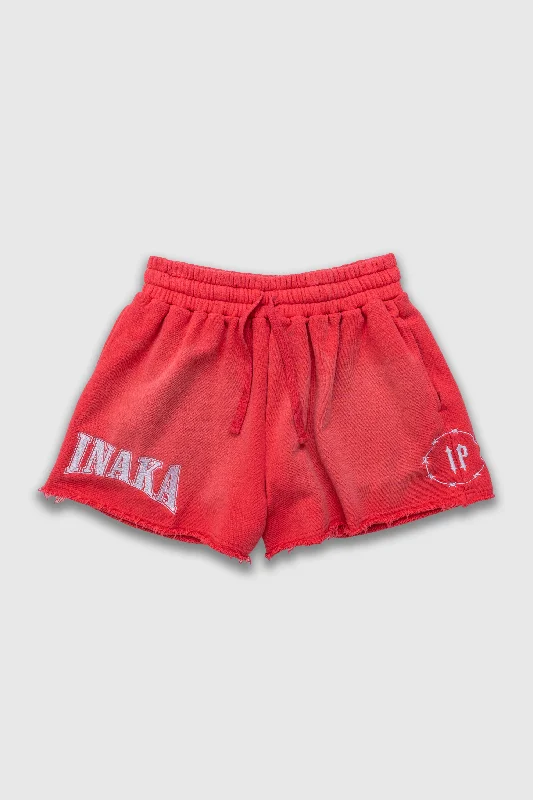 WOMENS IP WIRE SHORTS - CRIMSON