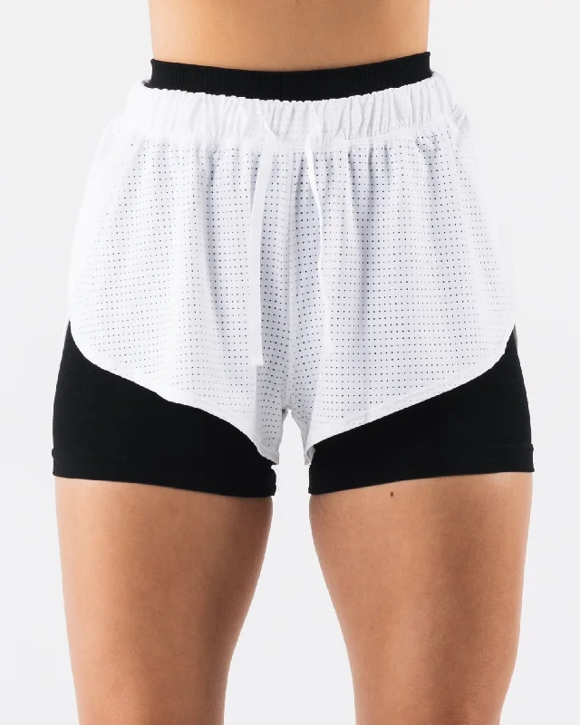 Margo Mesh Short - White