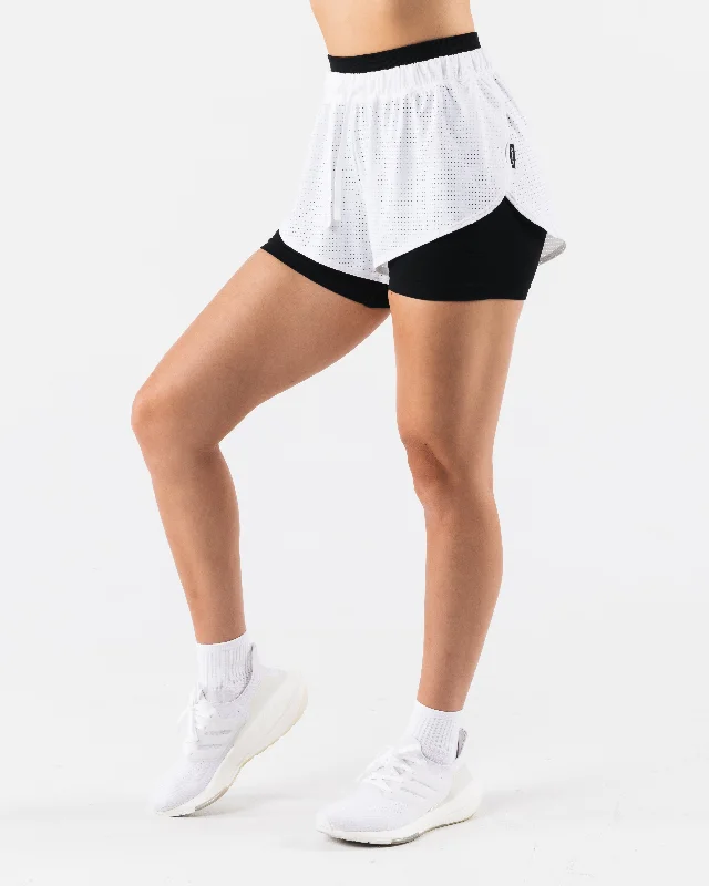 Margo Mesh Short - White