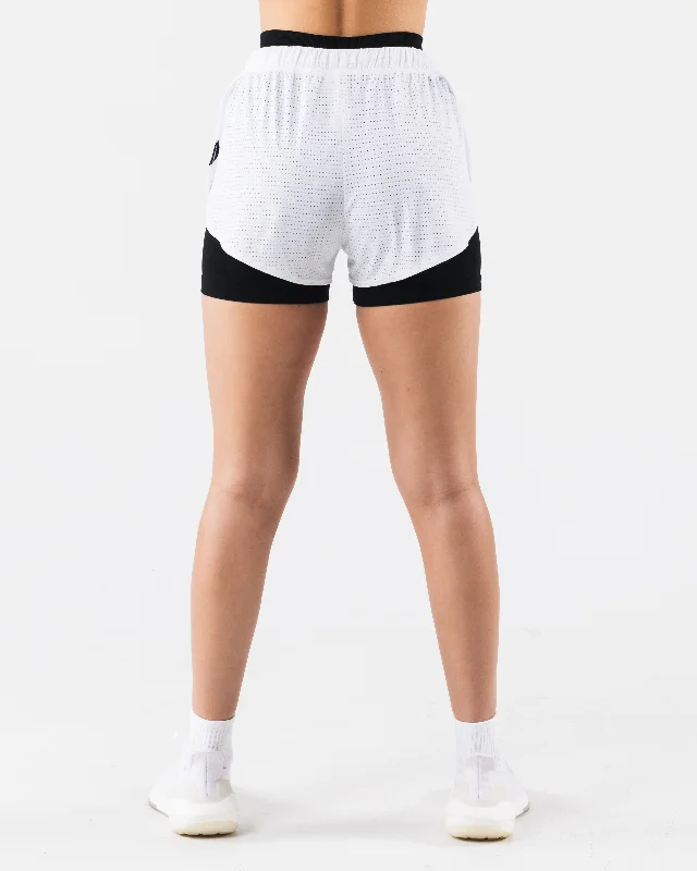 Margo Mesh Short - White