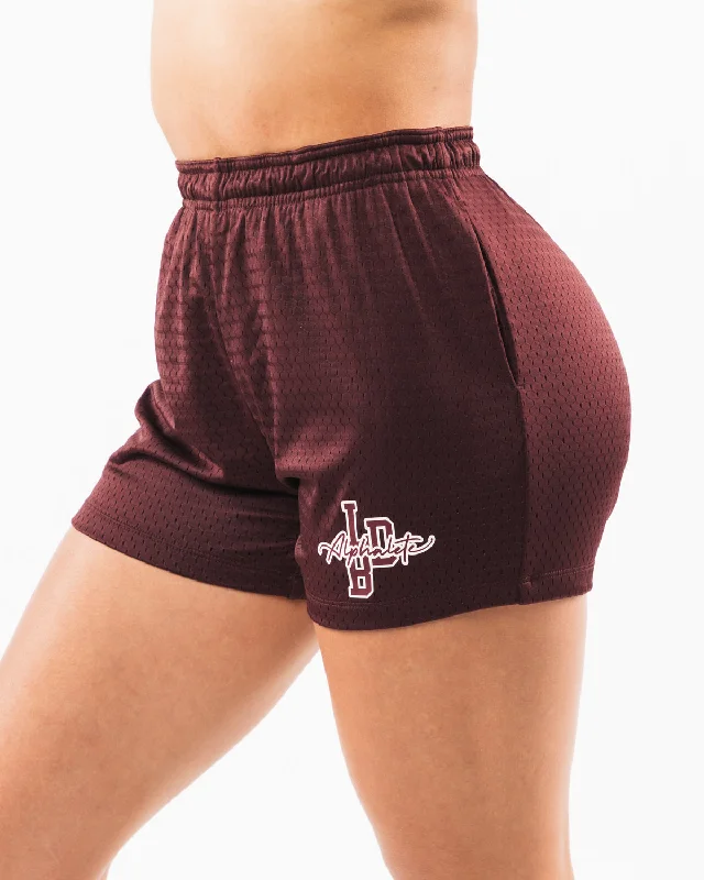 Signature Mesh Short 4"" - Sangria