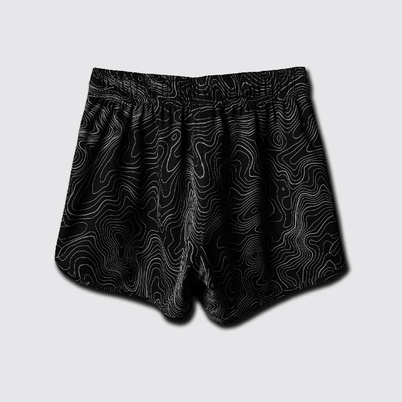 Women's Topo Black/White Training Shorts