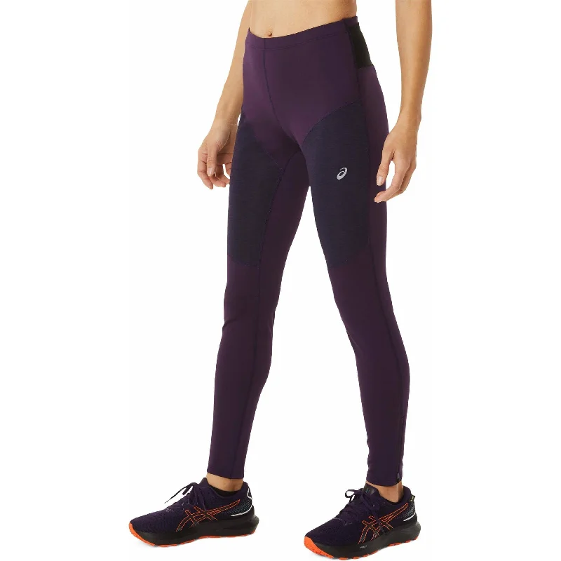 Asics Winter Womens Long Running Tights - Purple