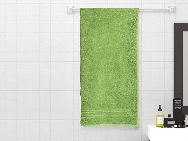 Green 100% Cotton Bath Towel - Atrium By Spaces