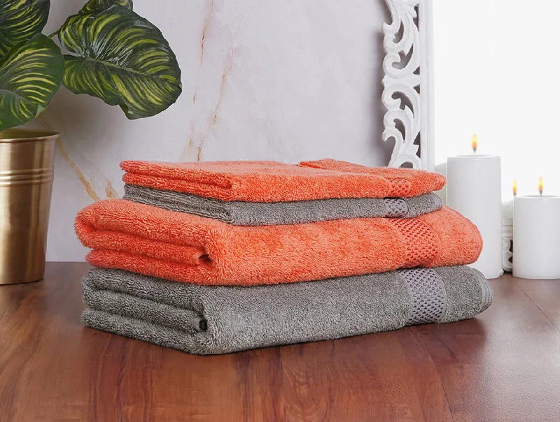 Grape Fruit/Gun 4 Piece 100% Cotton Towel Set - Atrium Plus By Spaces