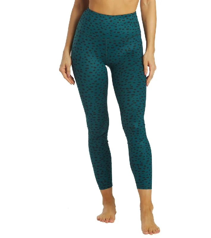 Balance Collection Contender Lux 27"" Yoga Leggings Deep Teal Animal Spots