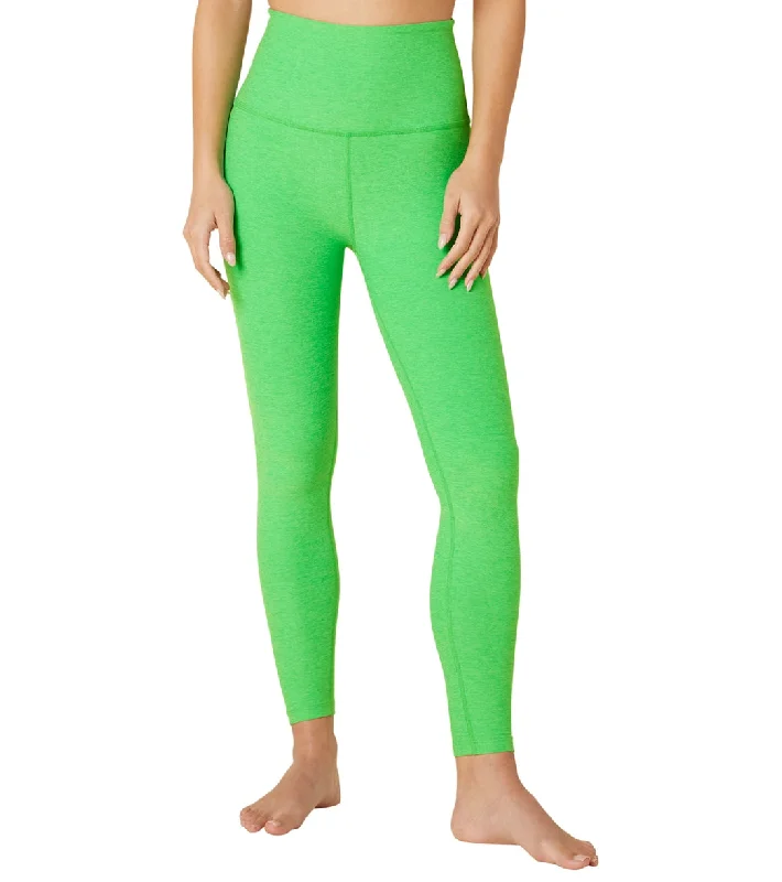 Beyond Yoga Spacedye High Waisted Caught In The Midi 7/8 Yoga Leggings Honeydew Pop Heather