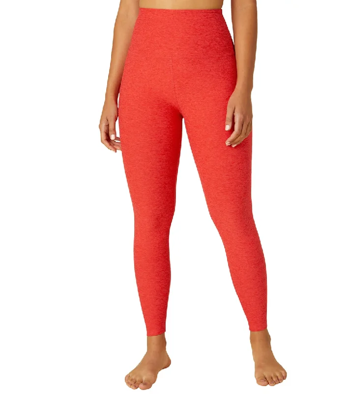 Beyond Yoga Spacedye High Waisted Caught In The Midi 7/8 Yoga Leggings Redflower Scarlet