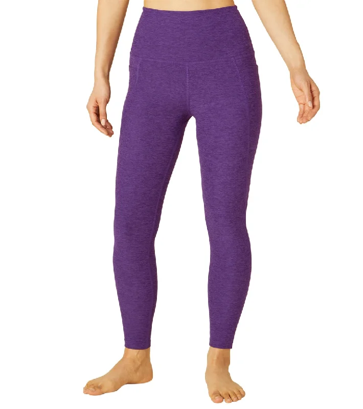 Beyond Yoga Spacedye Out Of Pocket High Waisted 7/8 Yoga Leggings Purple Dahlia Heather