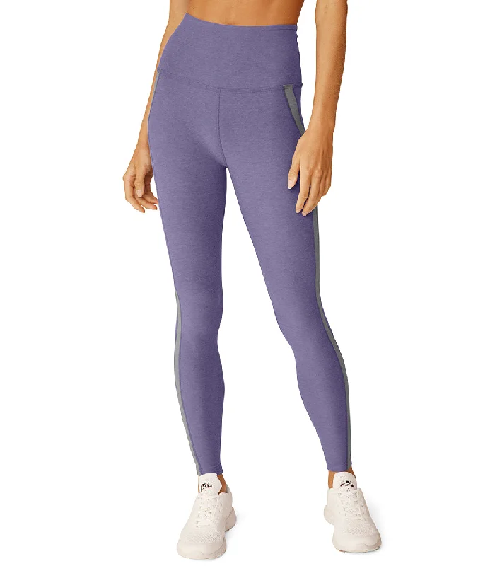 Beyond Yoga Spacedye Top Line Midi Legging Indigo Heather/Cloud Gray Heather