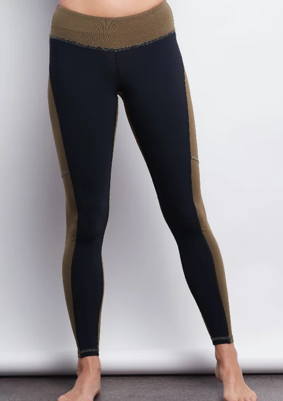 Black/Olive Two-Tone Legging