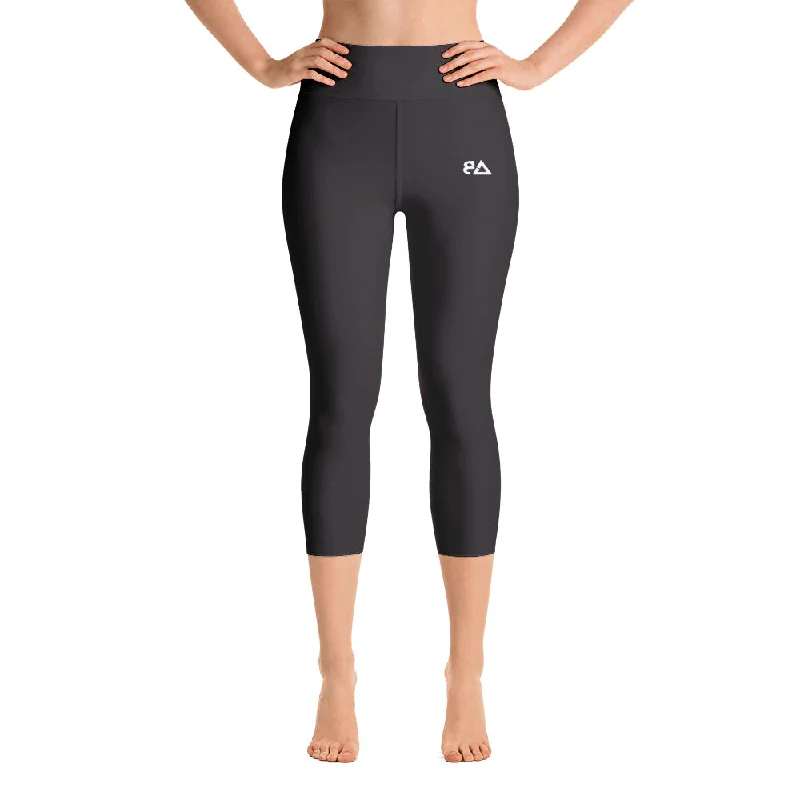 Classic Logo 2.0 -  Black Capri Leggings