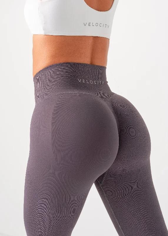 ULTIMATE SEAMLESS SCRUNCH LEGGINGS MINI - STEEL